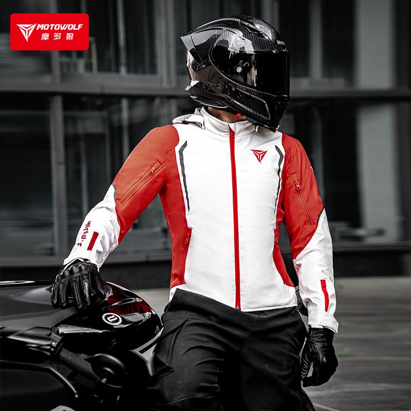 Winter Cycling Commute Gear - Giacca da moto MOTOWOLF antivento, traspirante