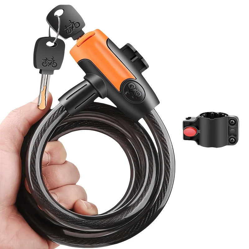 Cable Lock Flexible - Set Antifurto per Bicicletta con Cavo
