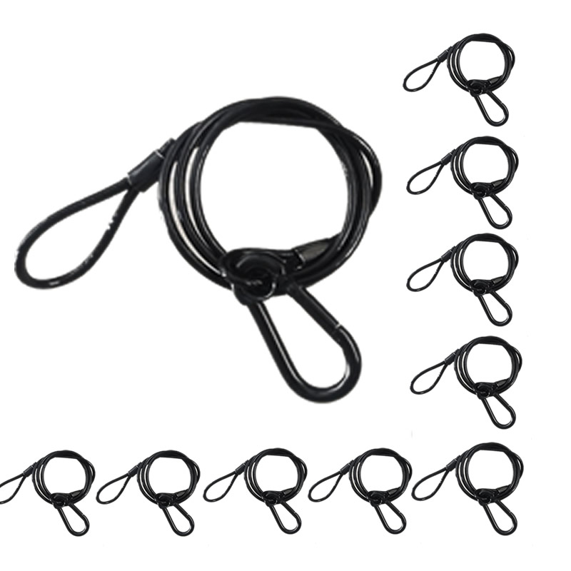 Cable Lock Flexible - 10 pz/lotto Nero 3mm * 70