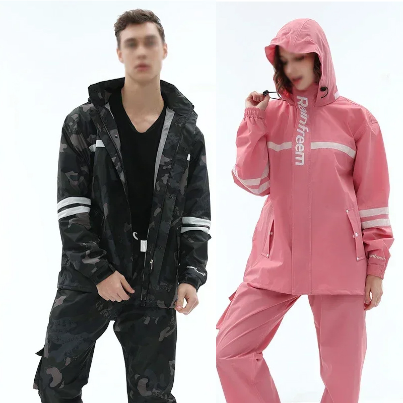 Cycling Rain Jacket Commute - Pantaloni antipioggia impermeabili per adulti cappotto