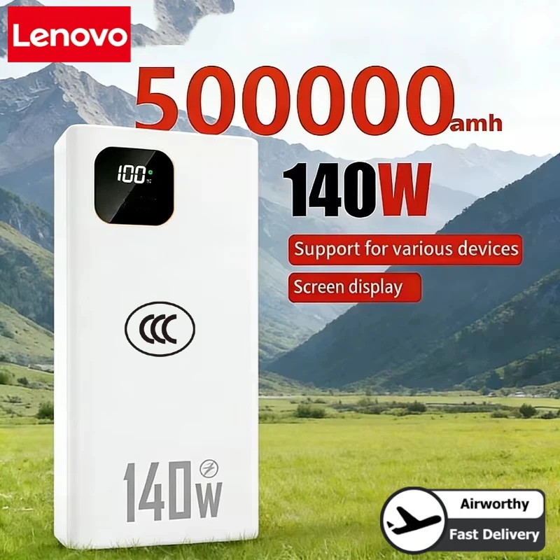 Power Bank Lenovo 140W 500000m - Usb Charger Dynamo recensione e prezzo