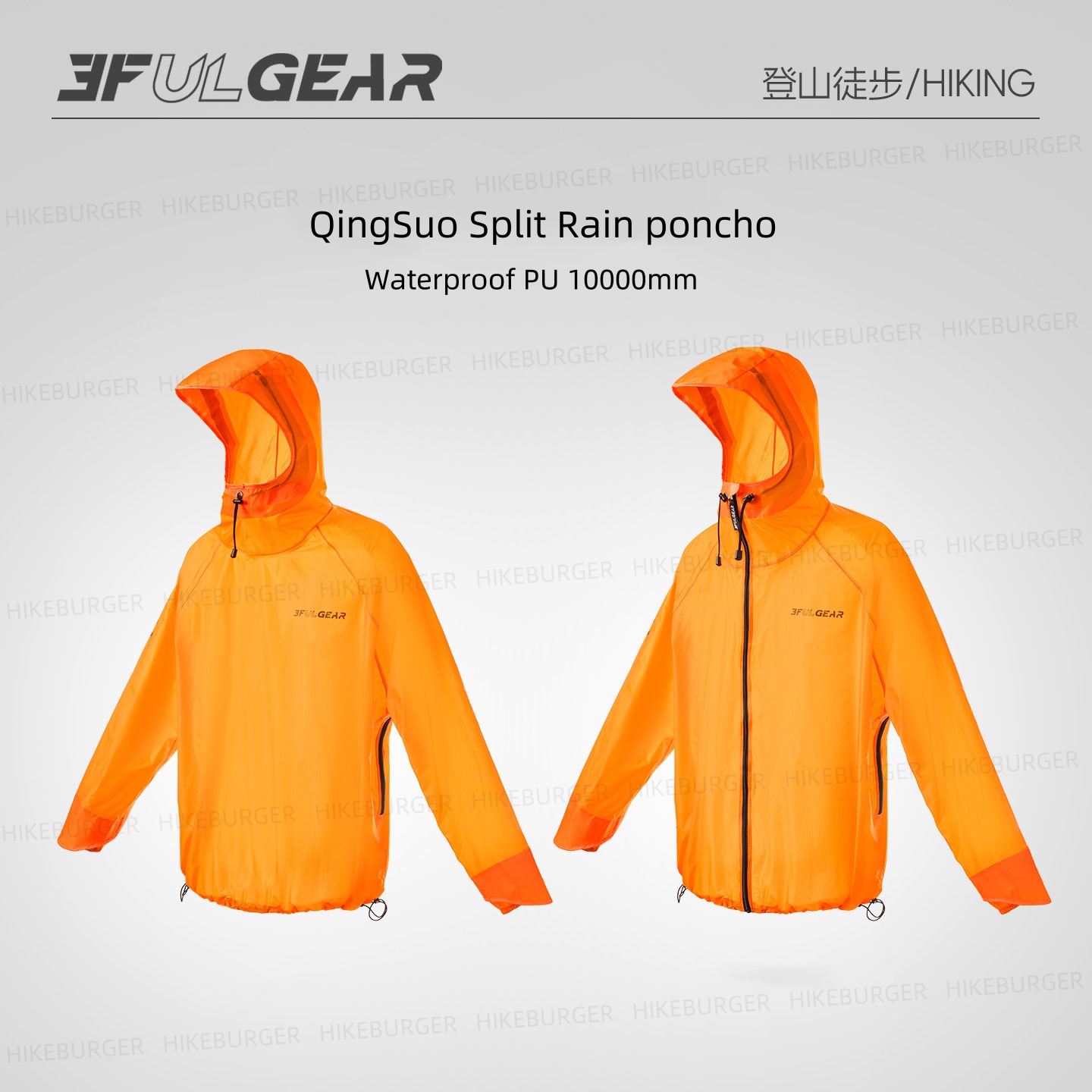 Poncho Antipioggia 3F UL GEAR  - Cycling Rain Jacket Commute recensione e prezzo