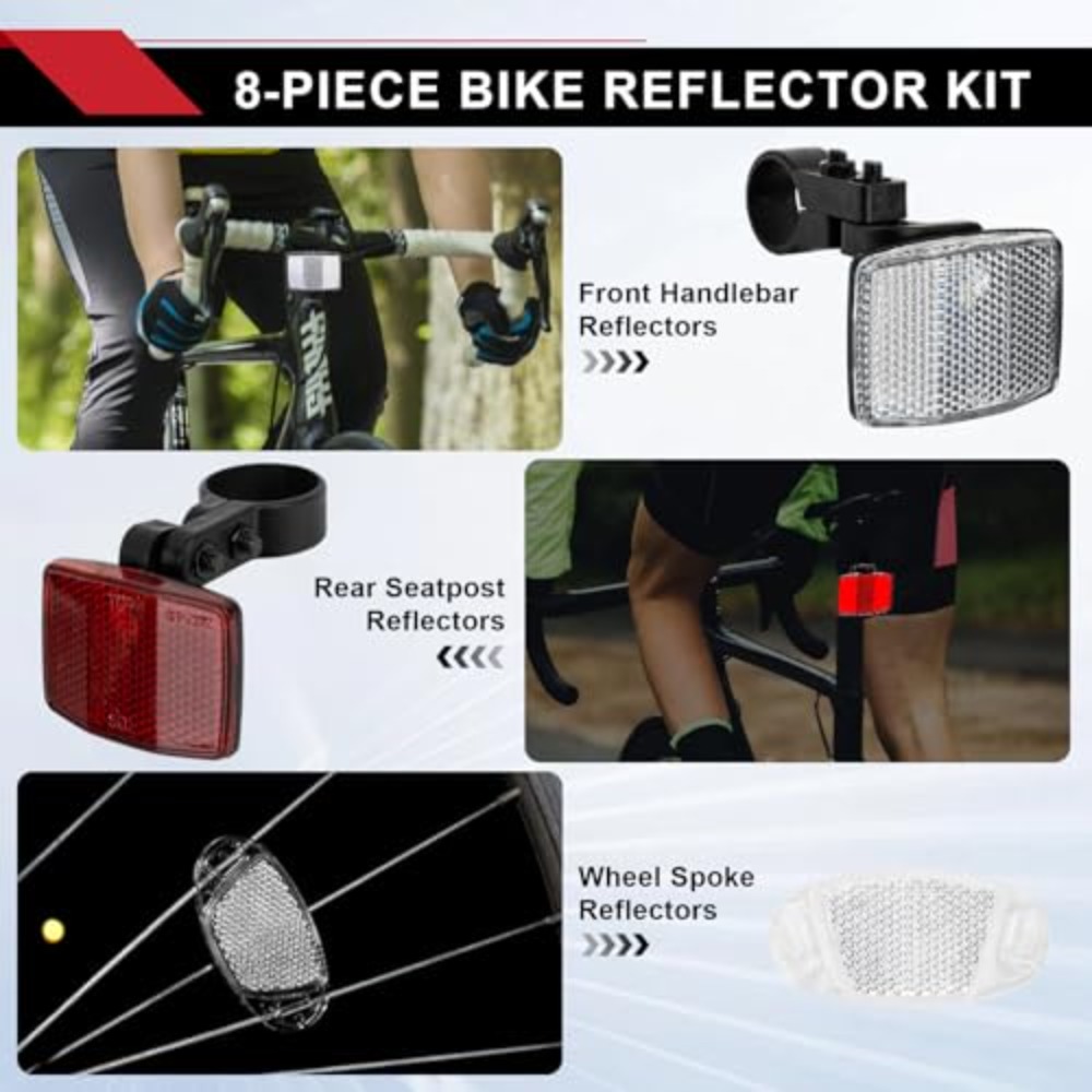 Kit di 8 Riflettori per Bicicl - Spoke Reflector Set recensione e prezzo