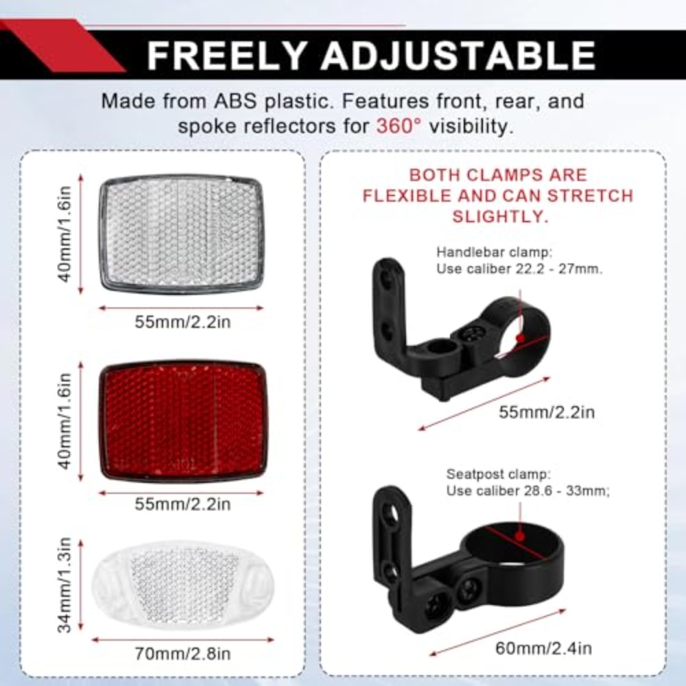 Kit di 8 Riflettori per Bicicl - Spoke Reflector Set recensione e prezzo