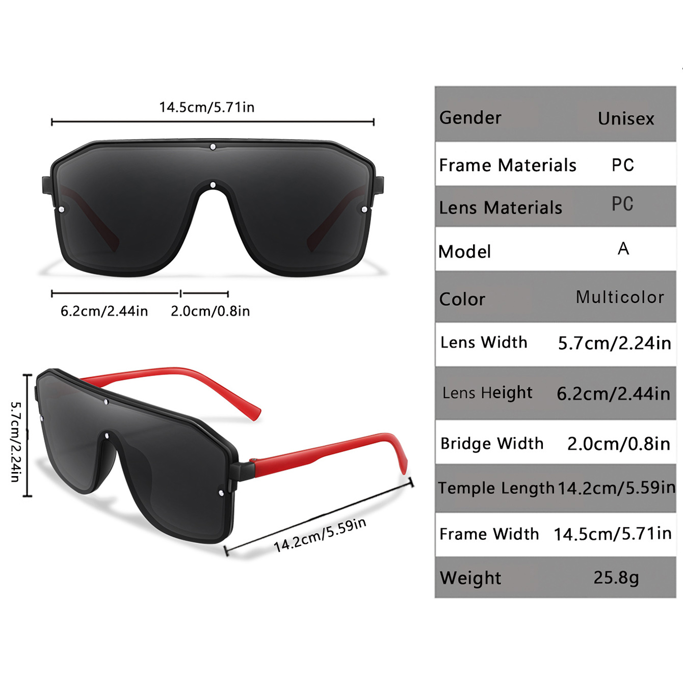 Occhiali da sole quadrati con  - Cycling Zones recensione e prezzo