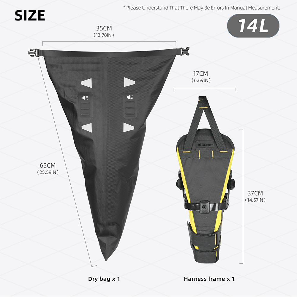Rhinowalk borsa da sella per b - Cycling Journey recensione e prezzo