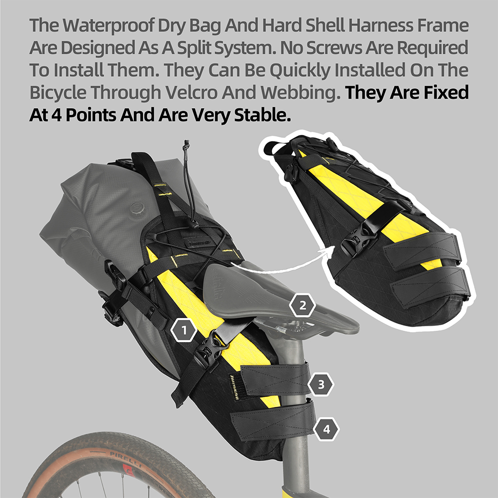 Rhinowalk borsa da sella per b - Cycling Journey recensione e prezzo