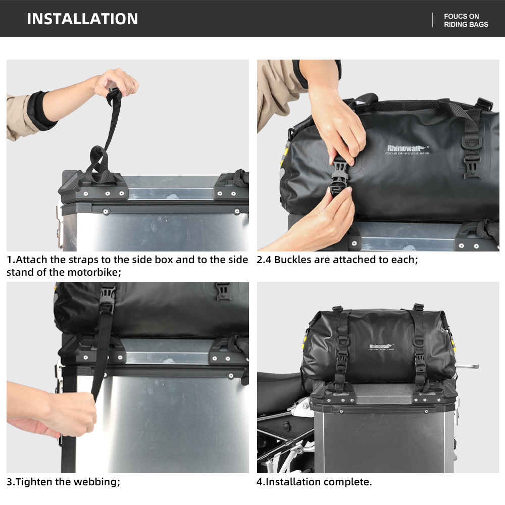 Rhinowalk Motor Side Box Top b - Panniers Waterproof Rear recensione e prezzo